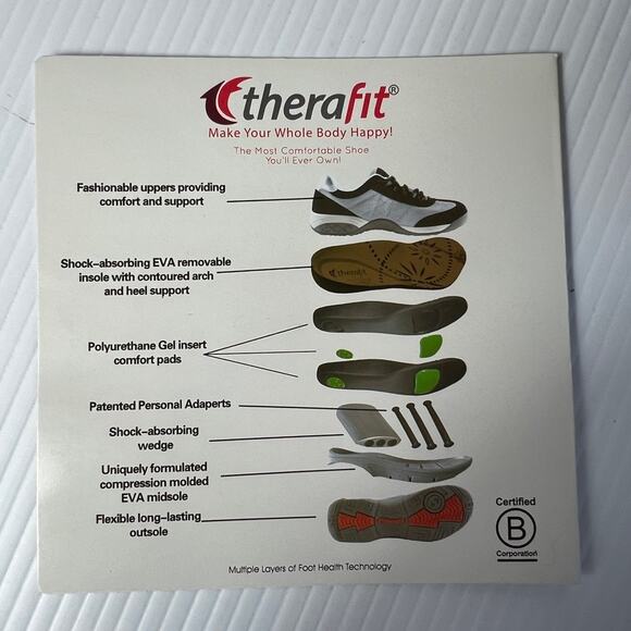 New Therafit Nadia Women Ankle Boot Bootie Black Comfort Cushion EU 38 US 7.5-8 - Picture 9 of 12